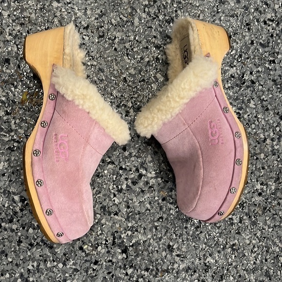 Ugg Australia women’s pink suede clog women’s size‎ 4 - Picture 9 of 12